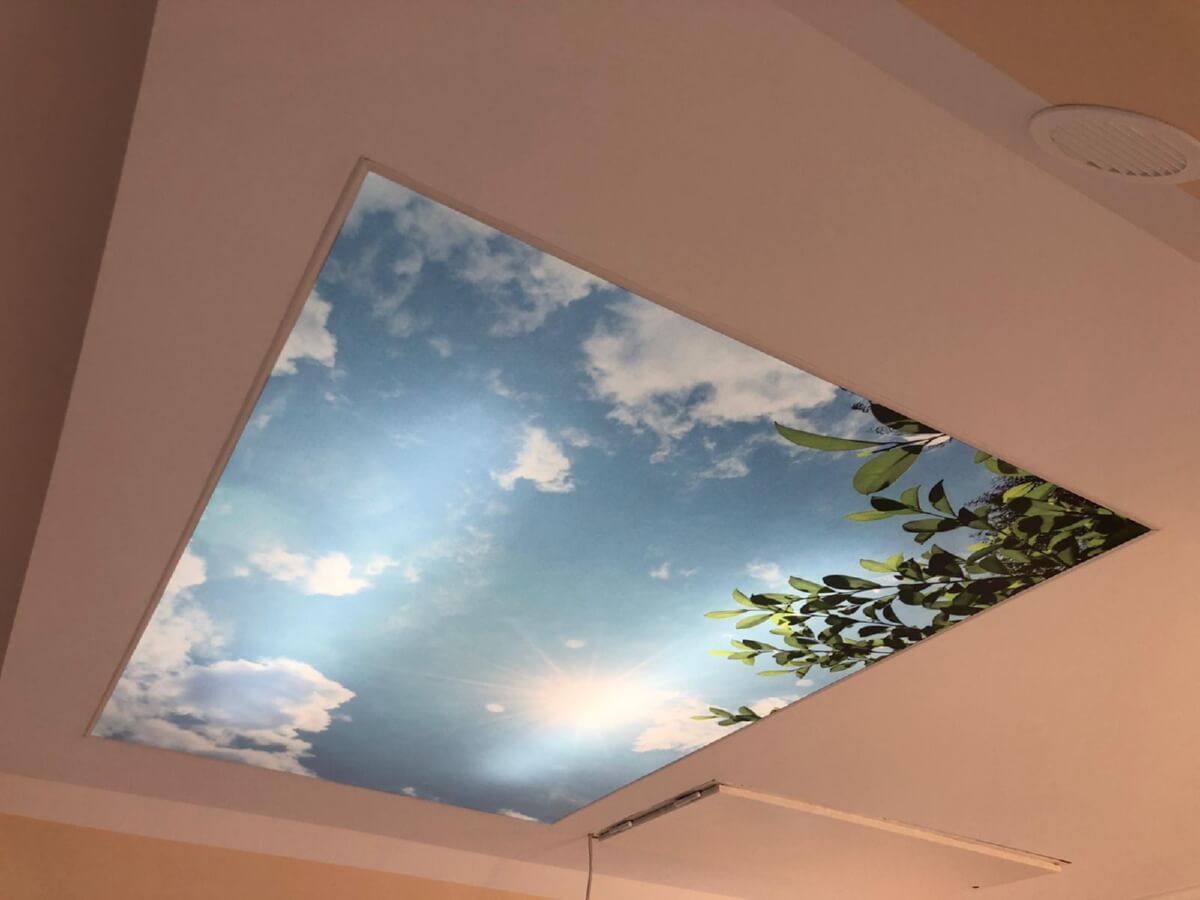 Luminous stretch ceiling: innovations in lighting